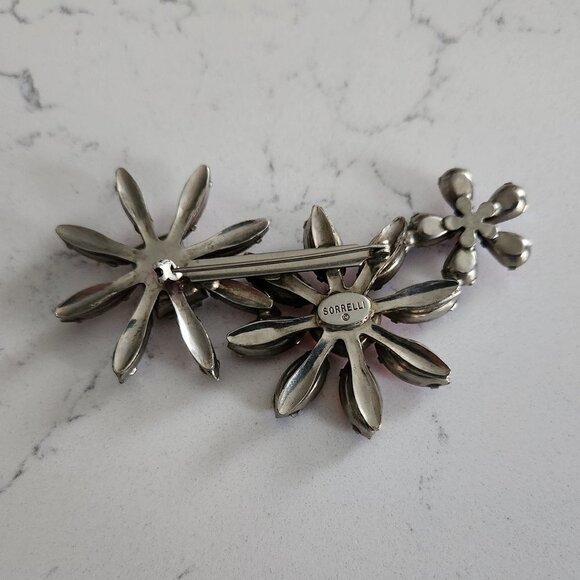Sorrelli Crystal Flower Cluster Brooch - Picture 4 of 5
